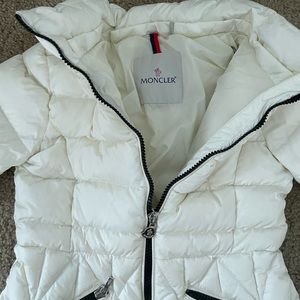 Girls White Moncler jacket